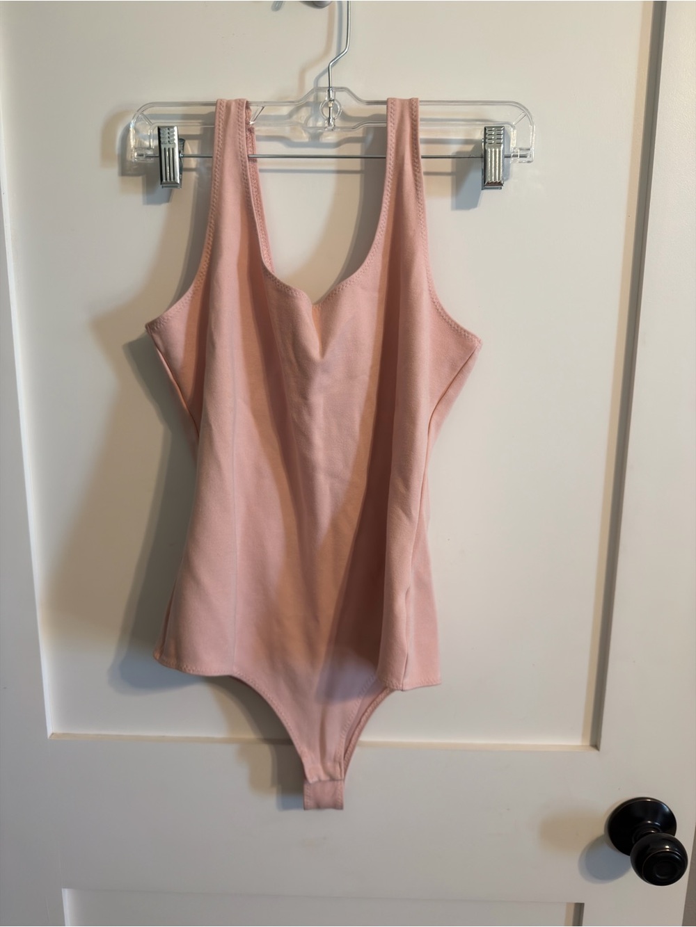 Shinestar Blush Rose Scoop-Neck Bandeau Bodysuit